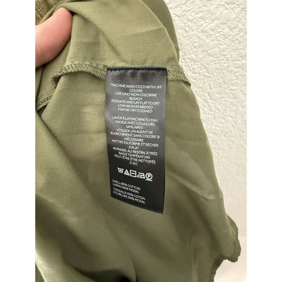 Anthropologie Somerset Floral Maxi Dress XS Green Cotton Prairie Cottage - Picture 6 of 6